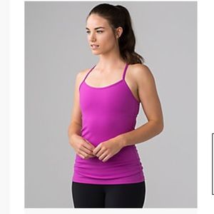 Purple Lululemon Power Y Tank. Size 8.